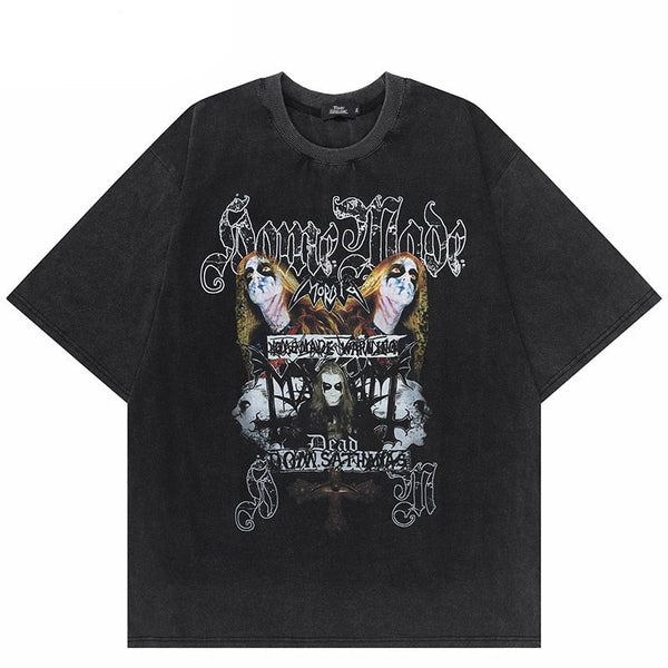 "Punk Rock" Graphic Unisex Streetwear Vintage Women Men Y2K T-Shirt