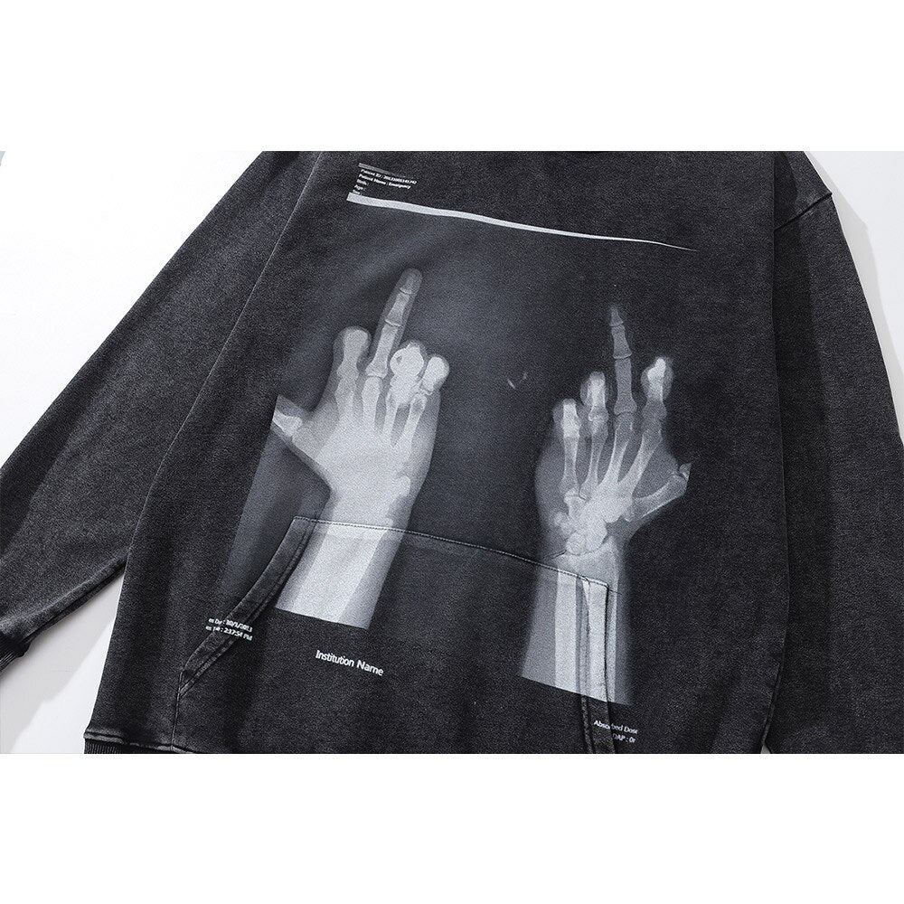 "Both Hands" Unisex Men Women Streetwear Graphic Hoodie