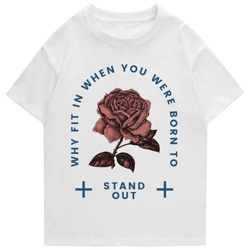 "Stand Out" Graphic Unisex Streetwear Vintage Women Men Y2K T-Shirt