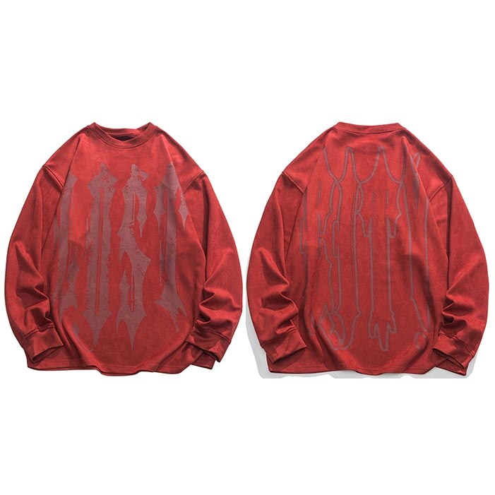 "Dust" Graphic Unisex Streetwear Vintage Women Men Y2K Sweatshirt