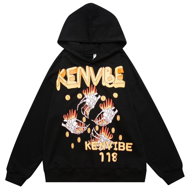 "Hands Up" Unisex Men Women Streetwear Graphic Hoodie