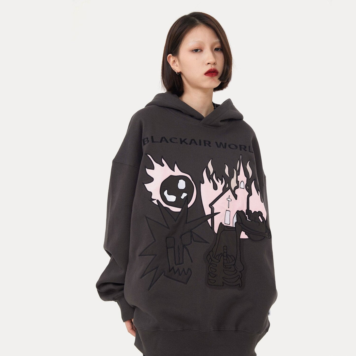 "Burning Up" Unisex Men Women Streetwear Graphic Hoodie