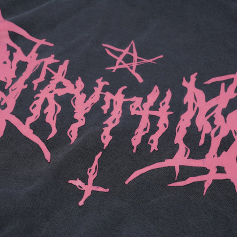 "Star Girl" Graphic Unisex Streetwear Vintage Women Men Y2K Hoodie