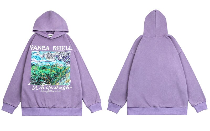 "Real Life" Graphic Unisex Streetwear Vintage Women Men Y2K Hoodie