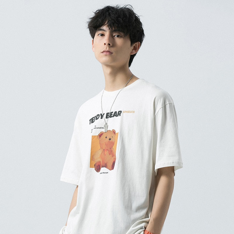"Teddy Time" Graphic Unisex Streetwear Vintage Women Men Y2K T-Shirt
