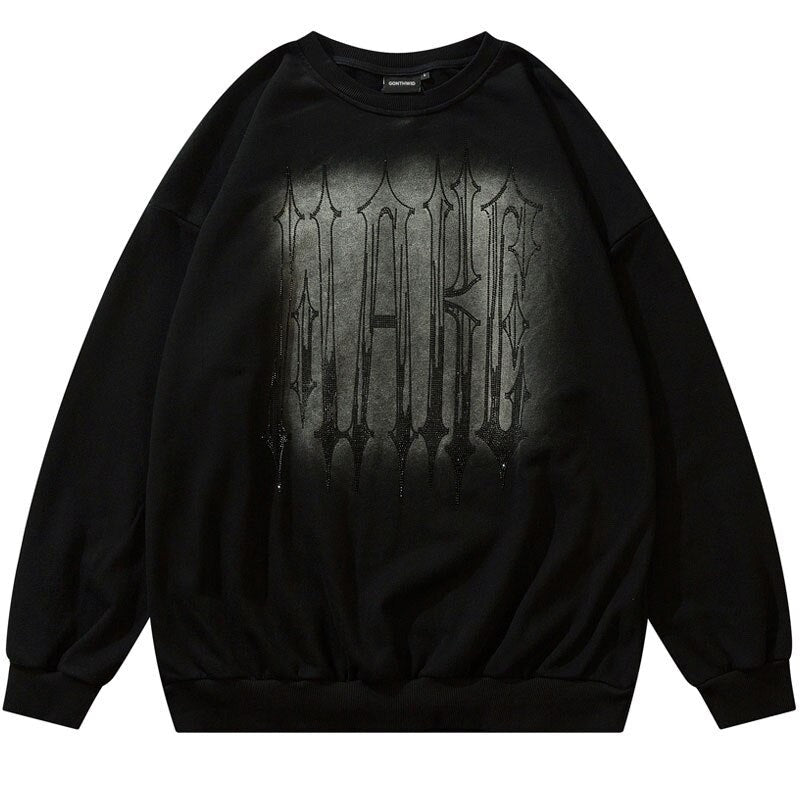 "Truth Or Dare" Graphic Unisex Streetwear Vintage Women Men Y2K Sweatshirt