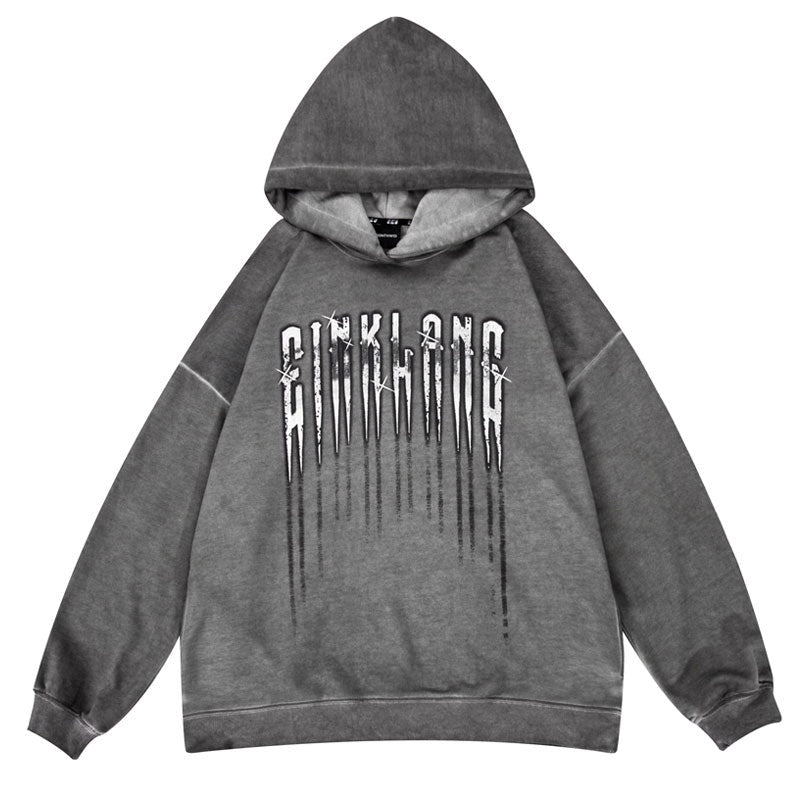 "Wasteland" Graphic Unisex Streetwear Vintage Women Men Y2K Hoodie