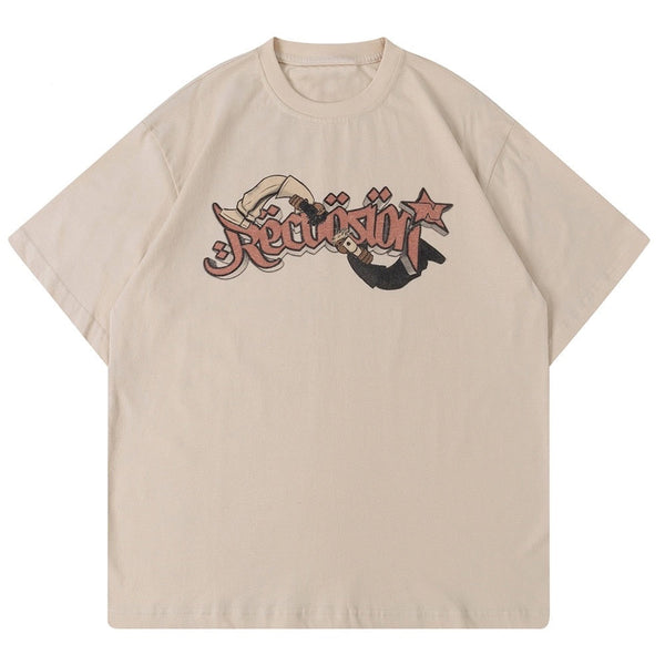 "Refresher" Graphic Unisex Streetwear Vintage Women Men Y2K T-Shirt