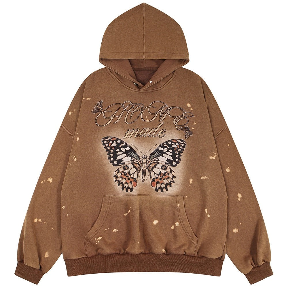 "Simple" Graphic Unisex Streetwear Vintage Women Men Y2K Hoodie
