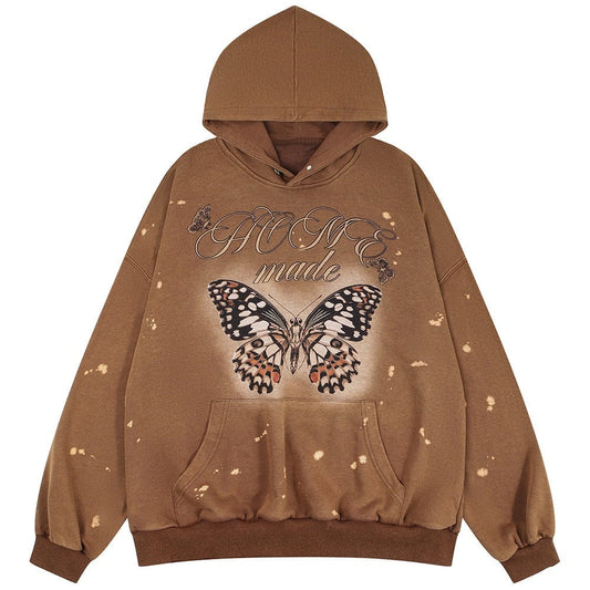 "Simple" Graphic Unisex Streetwear Vintage Women Men Y2K Hoodie