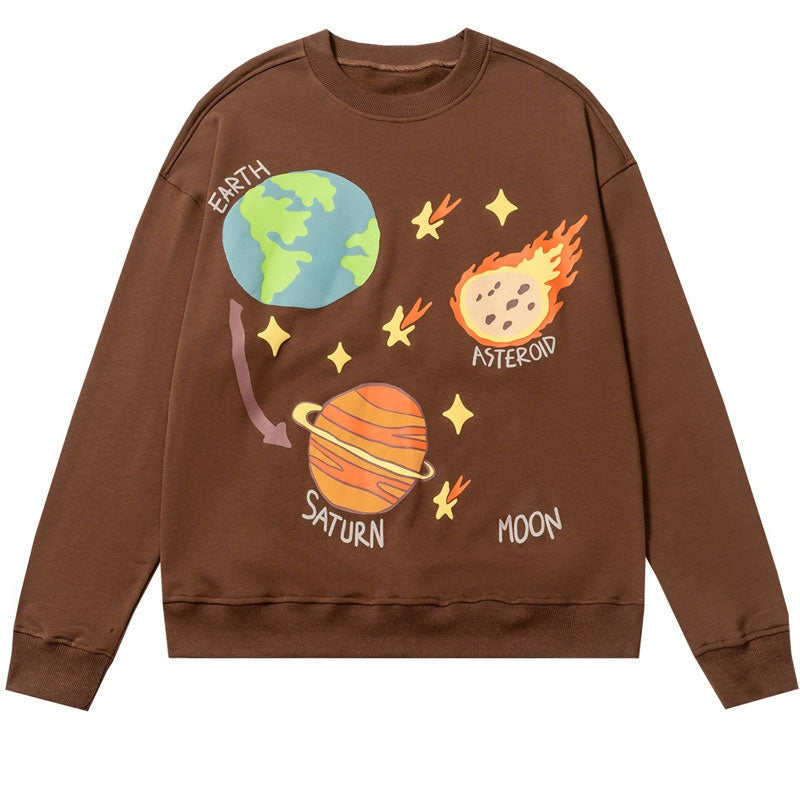 "Back 2 Earth" Unisex Men Women Streetwear Graphic Hoodie