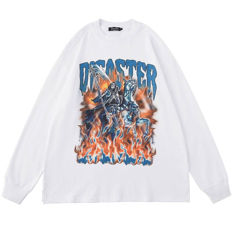 "Disaster" Unisex Men Women Streetwear Graphic Sweatshirt