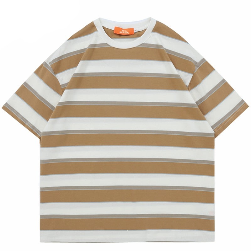 "Stripes" Graphic Unisex Streetwear Vintage Women Men Y2K T-Shirt