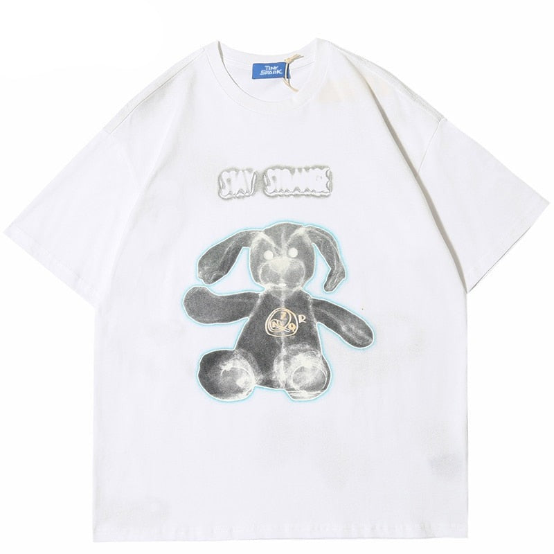 "Run Away" Graphic Unisex Streetwear Vintage Women Men Y2K T-Shirt