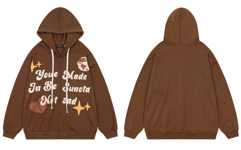 "Don't Be Sad" Unisex Men Women Streetwear Graphic Hoodie