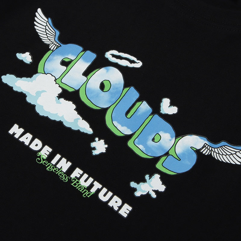"Cloudy Day" Unisex Men Women Streetwear Graphic T-Shirt