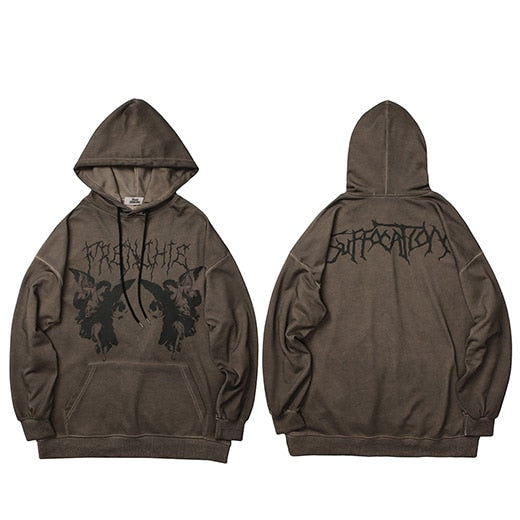"Dark Angel" Unisex Men Women Streetwear Graphic Hoodie