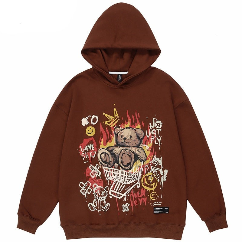 "Go Karting" Graphic Unisex Streetwear Women Men Y2K Hoodie