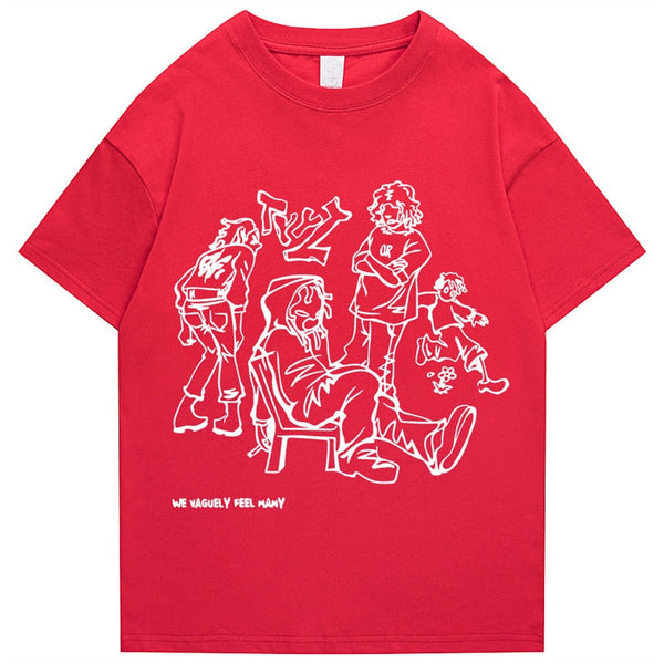 “Tough Talk” Graphic Unisex Streetwear Vintage Women Men Y2K T-Shirt