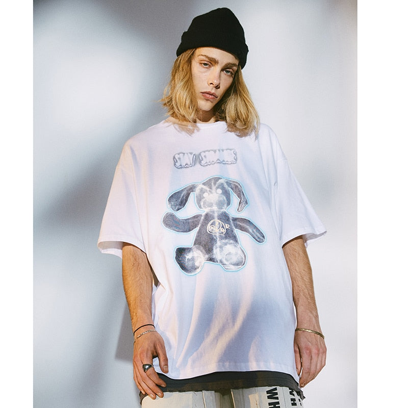 "Run Away" Graphic Unisex Streetwear Vintage Women Men Y2K T-Shirt