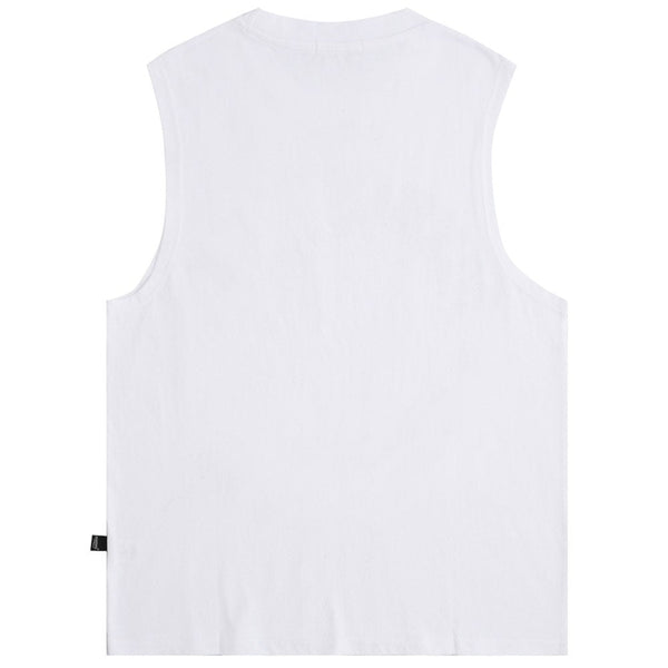 "Statical" Graphic Unisex Streetwear Vintage Women Men Y2K Tank Top