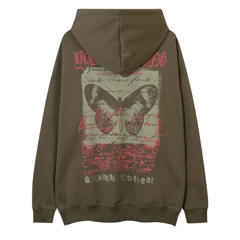 "Red Stone" Graphic Unisex Streetwear Vintage Women Men Y2K Hoodie