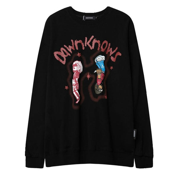 "Don't Know" Unisex Men Women Streetwear Graphic Sweatshirt