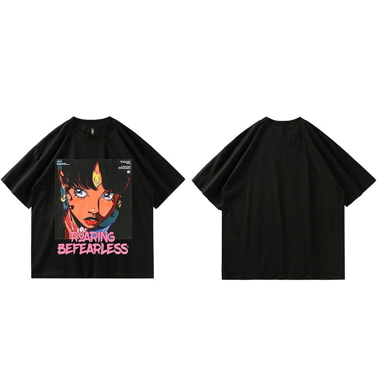 "Show No Fear" Graphic Unisex Streetwear Vintage Women Men Y2K T-Shirt