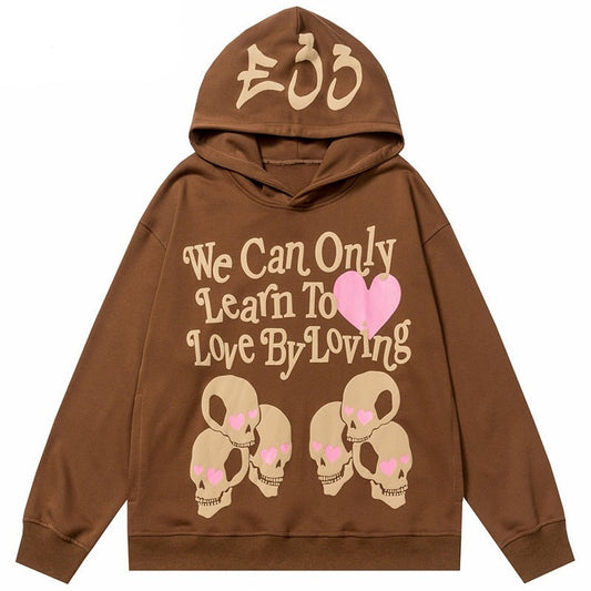 "Only Way To Live" Graphic Unisex Streetwear Vintage Women Men Y2K Hoodie