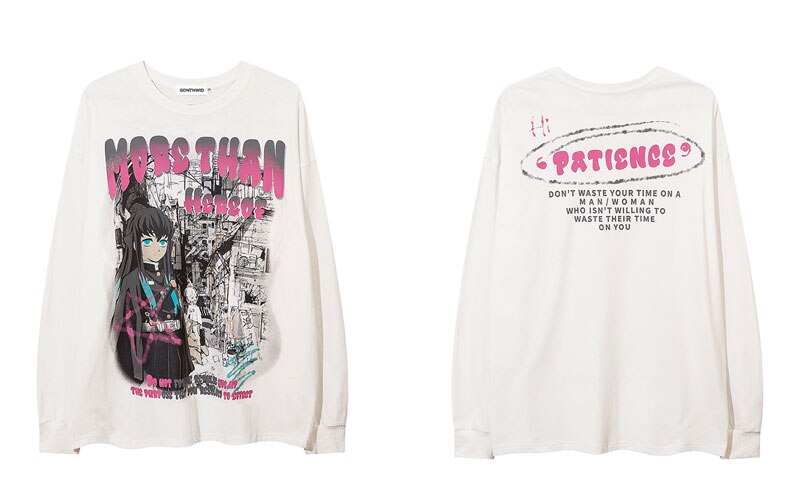 "Standing Still" Graphic Unisex Streetwear Vintage Women Men Y2K Sweatshirt