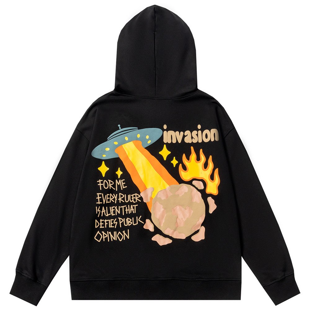"Secret Invasion" Graphic Unisex Streetwear Vintage Women Men Y2K Hoodie