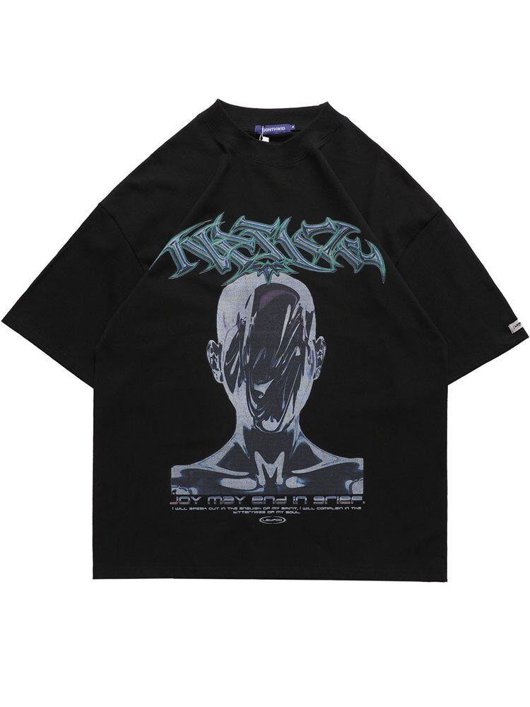 "Death Stare" Unisex Men Women Streetwear Graphic T-Shirt