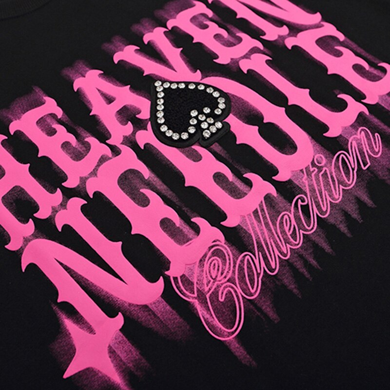 "Heaven Only" Graphic Unisex Streetwear Vintage Women Men Y2K T-Shirt