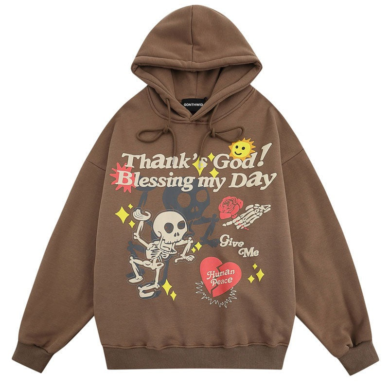 "Count Your Blessings" Unisex Men Women Streetwear Graphic Hoodie