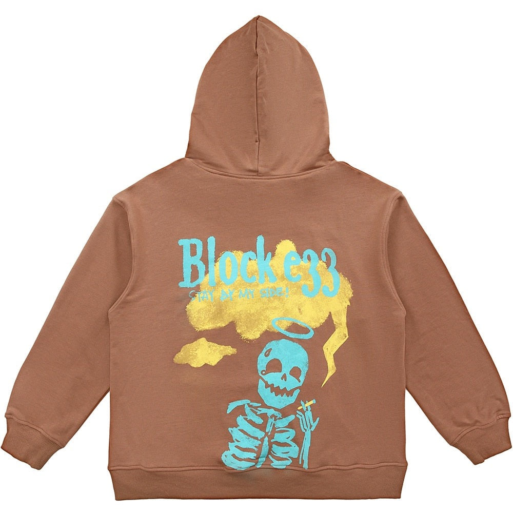 "Block In" Unisex Men Women Streetwear Graphic Hoodie