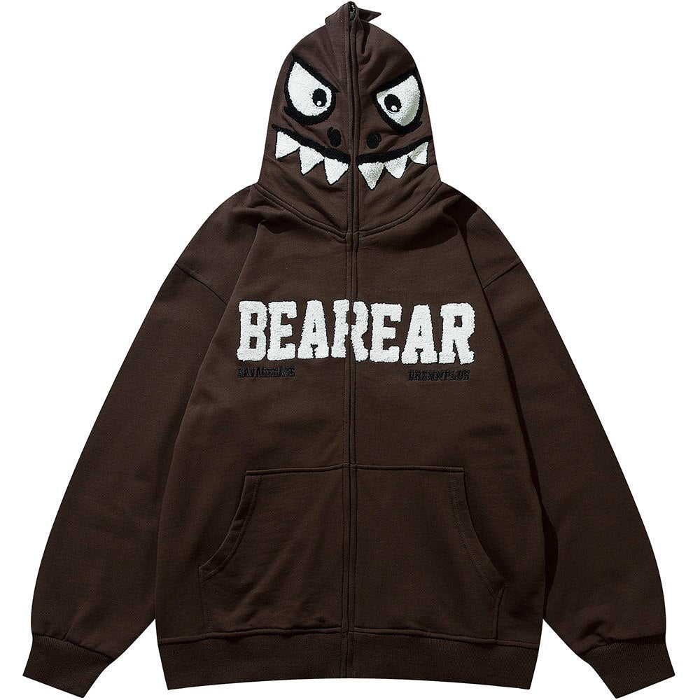 "Beware" Unisex Men Women Streetwear Graphic Hoodie