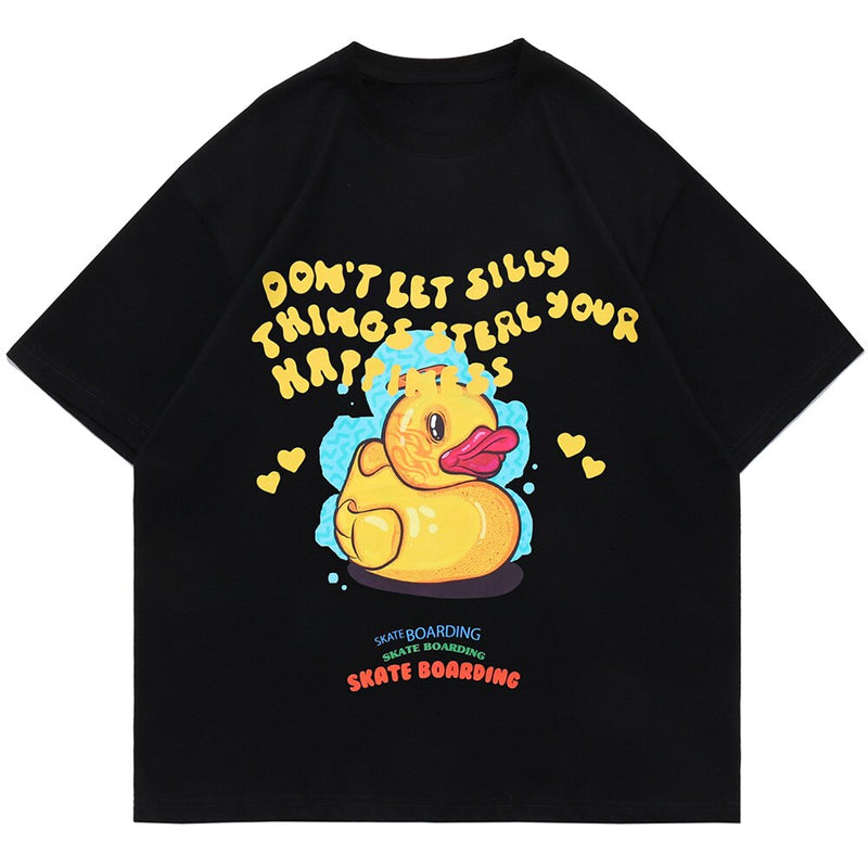 "Duck Bath" Unisex Men Women Streetwear Graphic T-Shirt