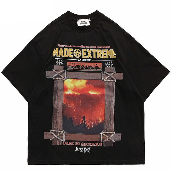 "House Ahead" Graphic Unisex Streetwear Women Men Y2K T-Shirt