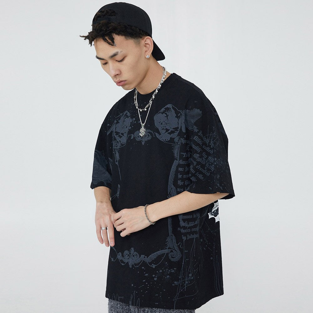 "Throne" Graphic Unisex Streetwear Vintage Women Men Y2K T-Shirt