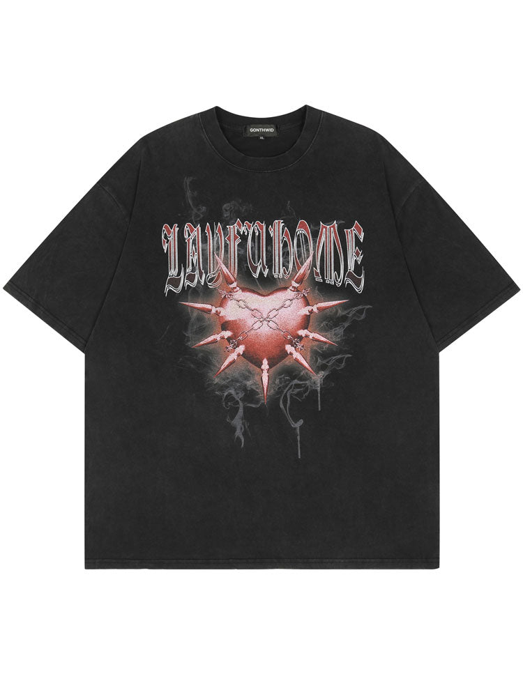 "Warzone" Graphic Unisex Streetwear Vintage Women Men Y2K T-Shirt