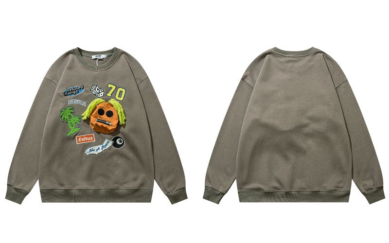 "College Campus" Unisex Men Women Streetwear Graphic Sweatshirt