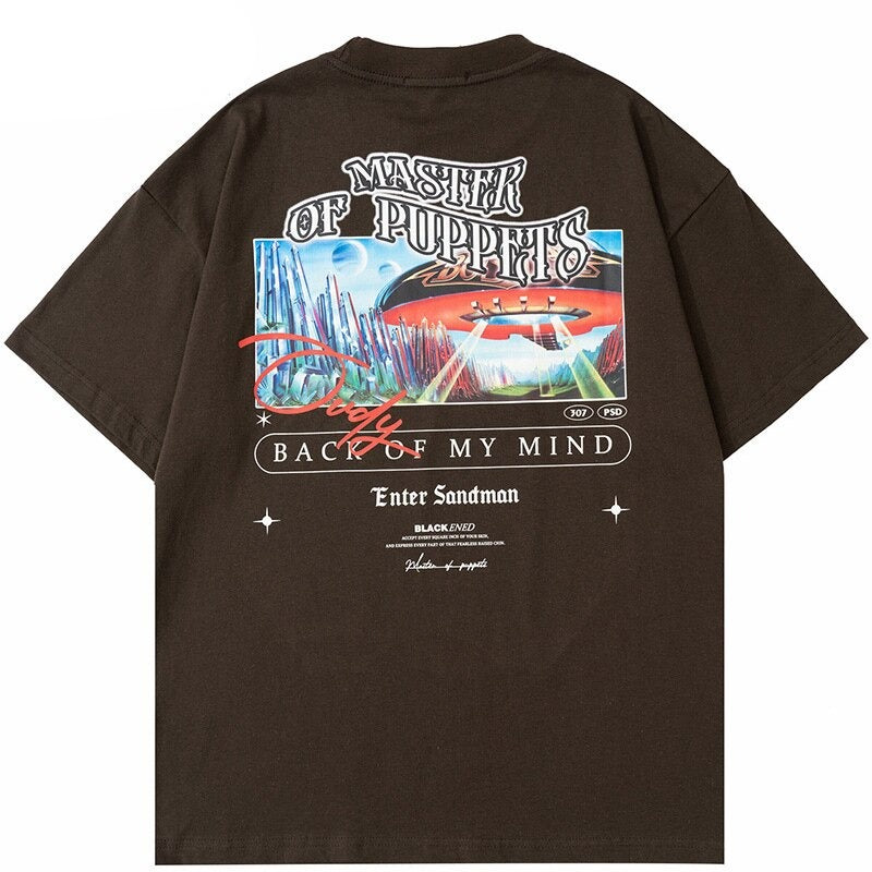 "Mind Scanner" Graphic Unisex Streetwear Vintage Women Men Y2K T-Shirt