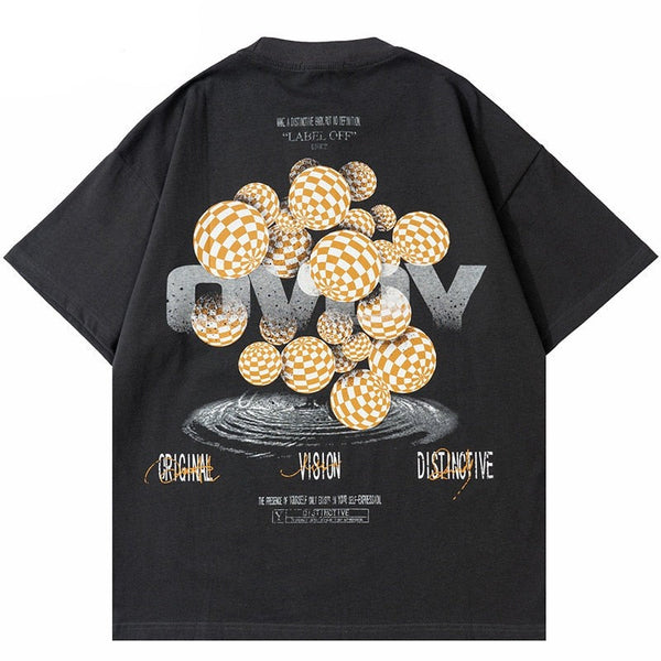 "Vision" Graphic Unisex Streetwear Vintage Women Men Y2K T-Shirt