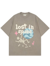 "Up In Space" Graphic Unisex Streetwear Vintage Women Men Y2K T-Shirt