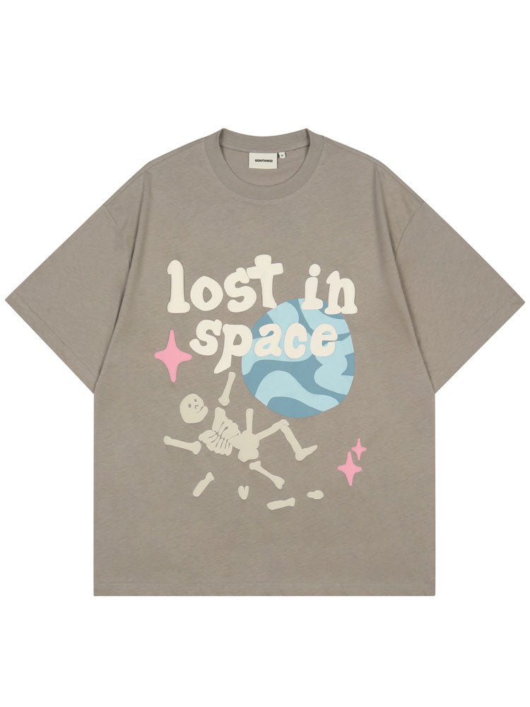 "Up In Space" Graphic Unisex Streetwear Vintage Women Men Y2K T-Shirt