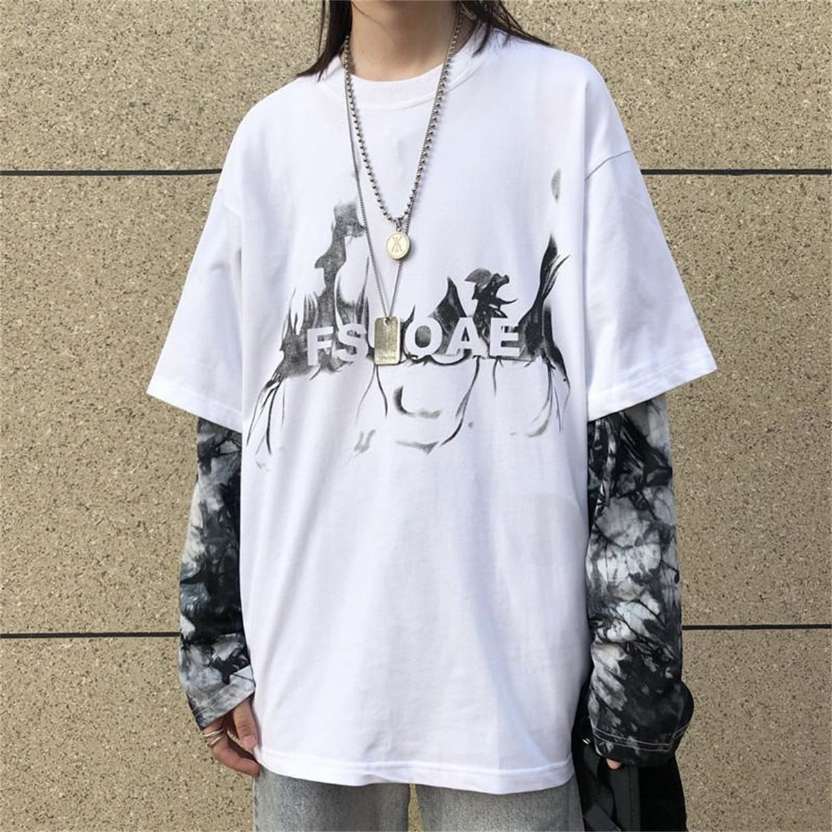 "Free Smoke" Graphic Unisex Streetwear Women Men Y2K T-Shirt