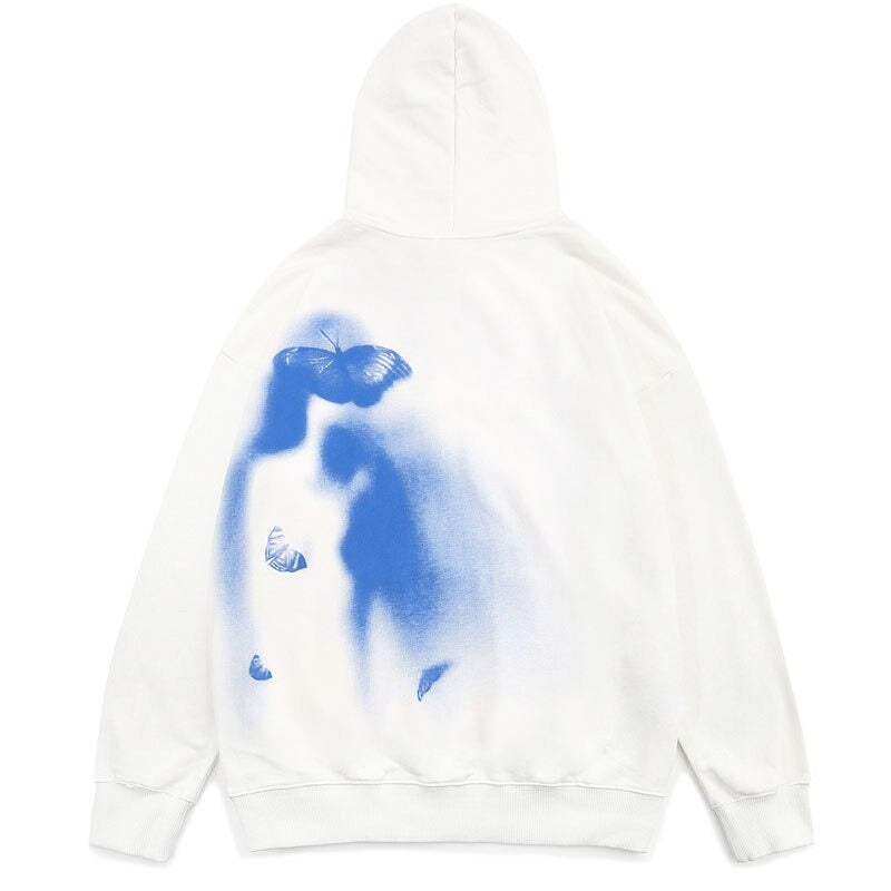 "Purple Ghost" Graphic Unisex Streetwear Vintage Women Men Y2K Hoodie