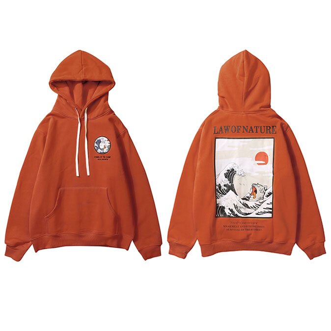 "Law Of Life" Graphic Unisex Streetwear Vintage Women Men Y2K Hoodie