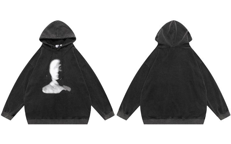 "Ghost Face" Graphic Unisex Streetwear Women Men Y2K Hoodie
