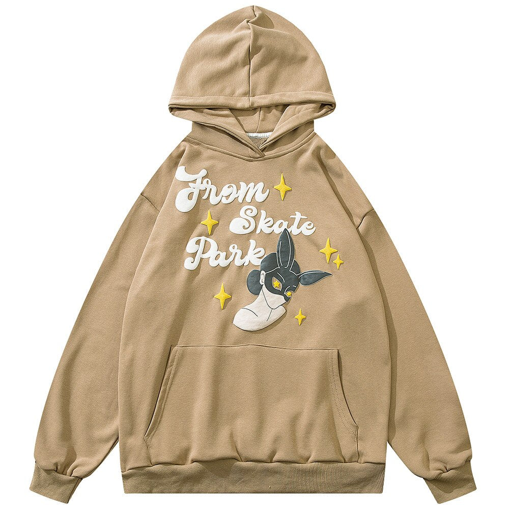 "Mask Off" Graphic Unisex Streetwear Vintage Women Men Y2K Hoodie